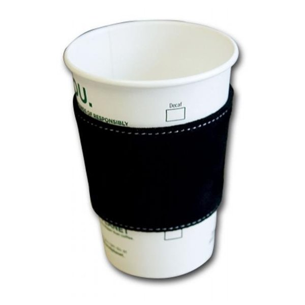 Eva-Dry/Momentum Sales & Mktg Dacasso a9201 Black Suede Leather Coffee Sleeve a9201